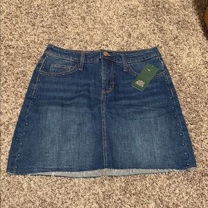 NWT Wild Fable Denim Mini Skirt with Studded Details